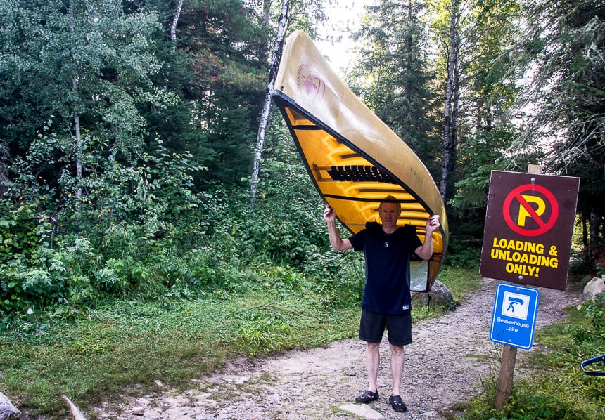 On a canoe trip in Quetico a Kevlar canoe makes the portages so much easier