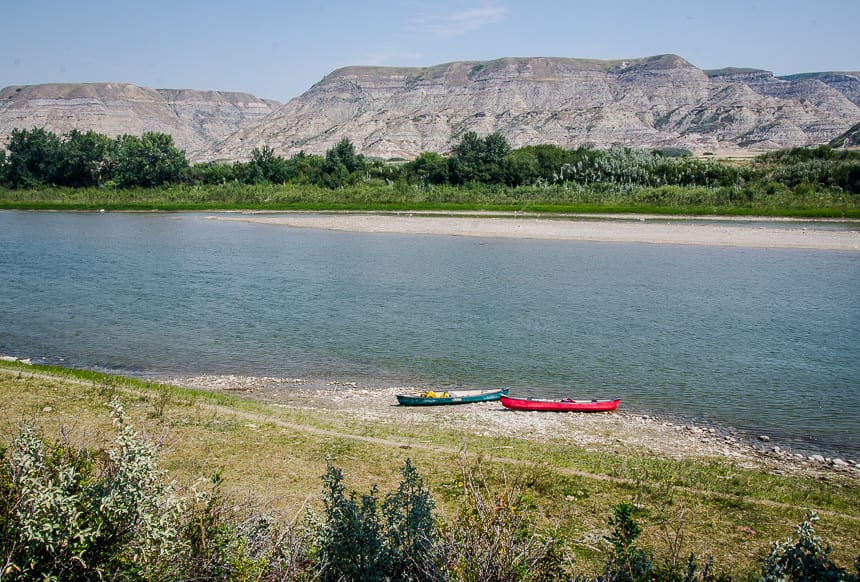 Our lunch spot on the Red Deer River