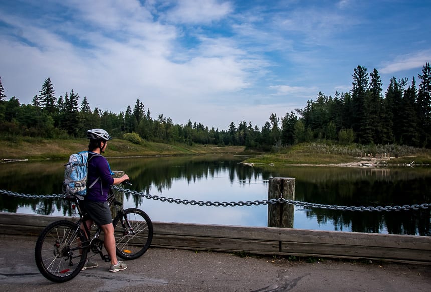 Reclaimed gravel pits are now the Mackenzie Ponds and are stocked with fish