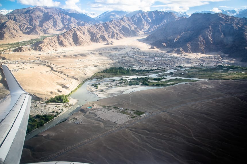 A view of Leh from the air