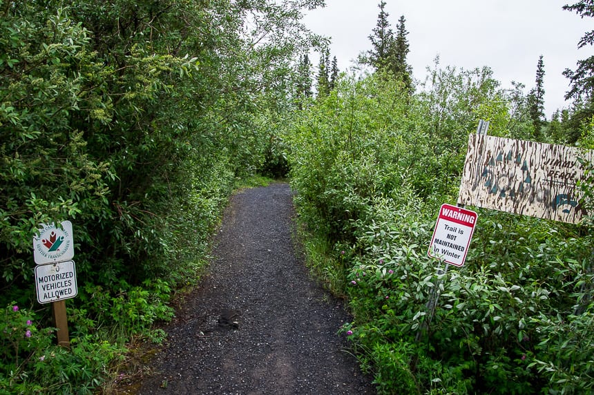 The trail around Boot Lake in Inuvik is part of the Trans-Canada Trail