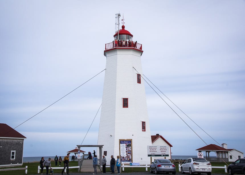 Climb to the top of the Miscou Lighthouse for excellent views