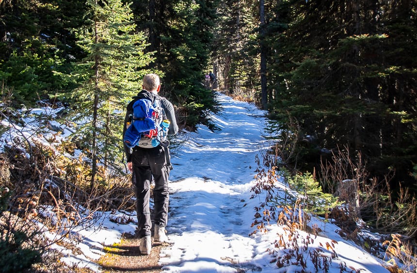 Snow always seems to make hiking more interesting