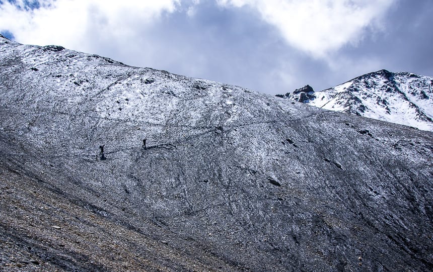 The only time we had any snow to deal with was on the second day out