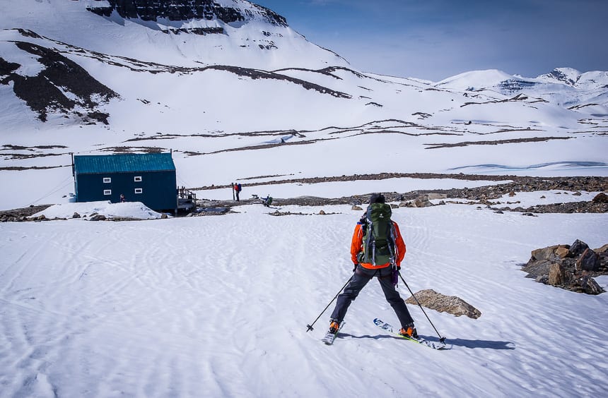 For a very adventurous trip into a backcountry hut ski the Wapta Traverse