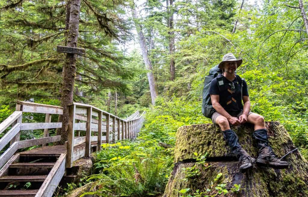 The Fisherman River campsites are on the other side of this bridge