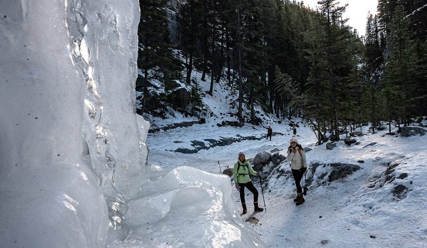 Canmore things to do in winter - Grotto Ice Walk