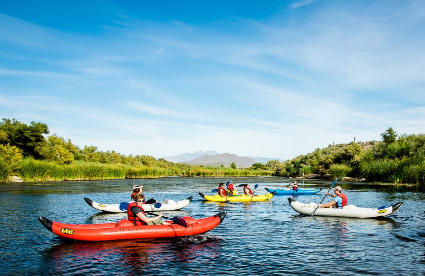 You don't need any prior kayaking experience to have fun paddling the Lower Salt River