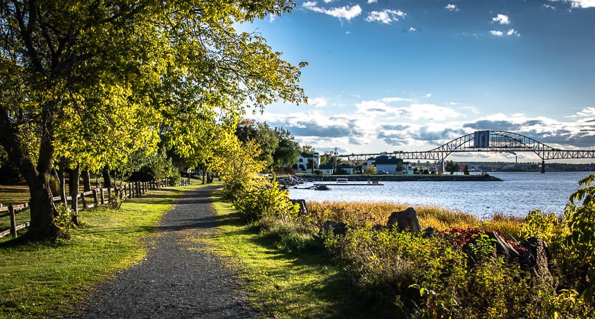 Pretty walking beside the Miramichi River