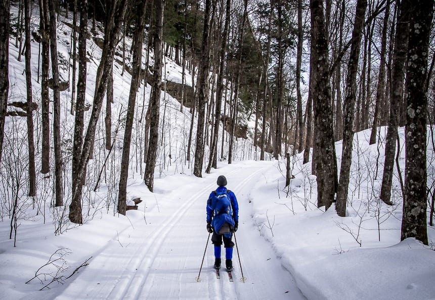 Things to do in Quebec in winter - cross-country ski in Gatineau Park