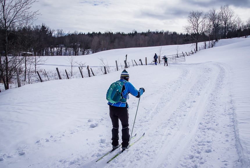 During the Canada Ski Marathon you have access to farmer's fields that are usually closed off to the public