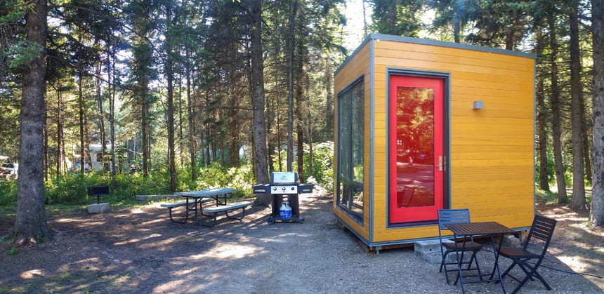 The Micro Cube in Riding Mountain National Park, Manitoba