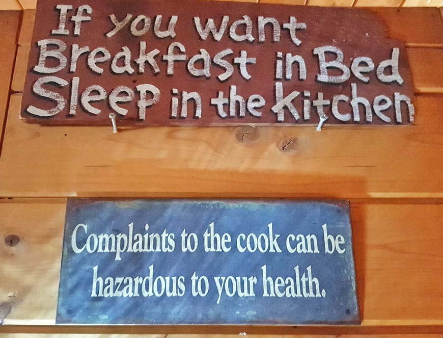 Heed the signs in the kitchen