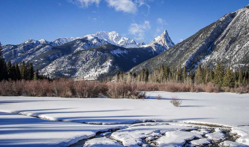 Beautiful mountain views along much of the trail