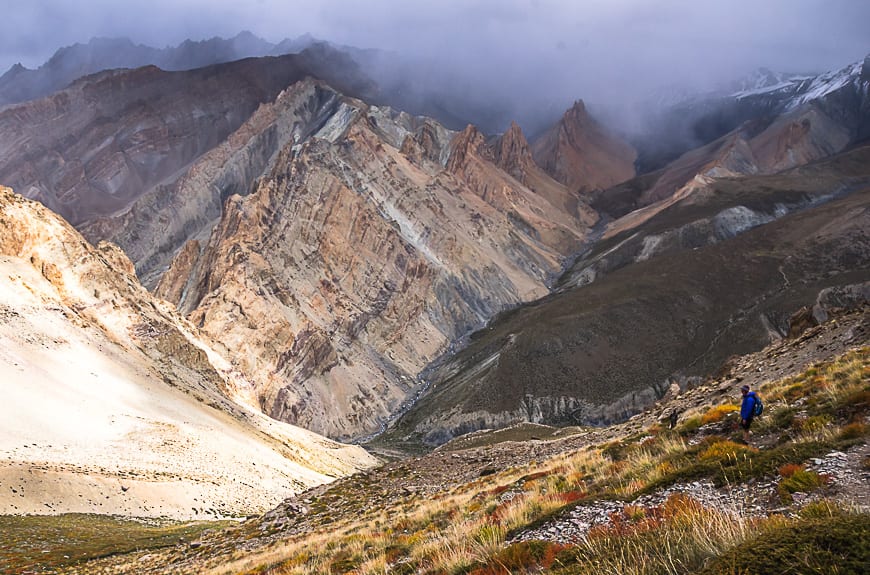 On the Zanskar trek enjoy stunning scenery on the backside of the pass