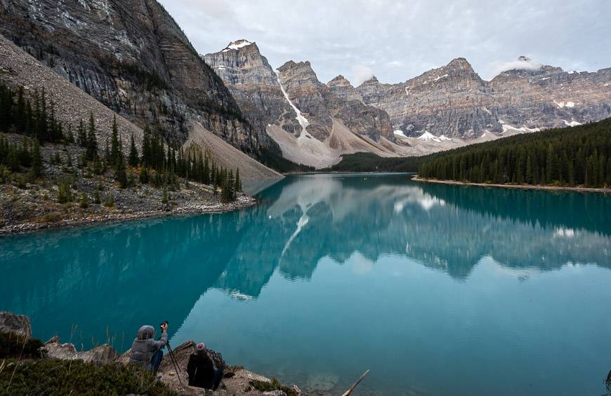 Moraine Lake early in the morning