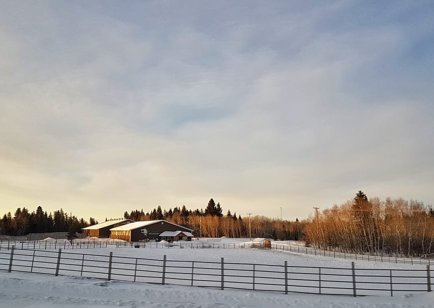 The Elkhorn Resort just outside the park looks onto this landscape