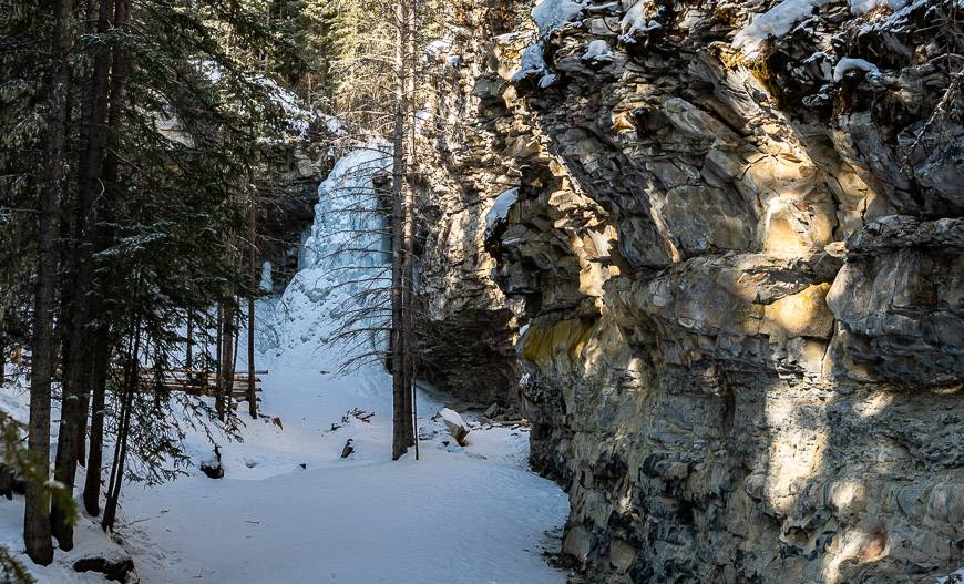 Looking at Troll Falls from a distance