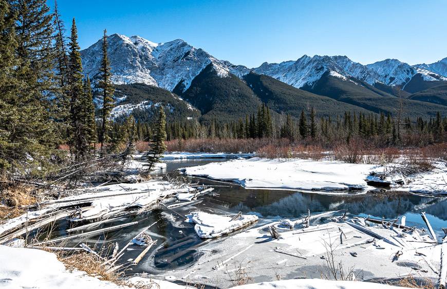 The loop option takes you along the Kananaskis River