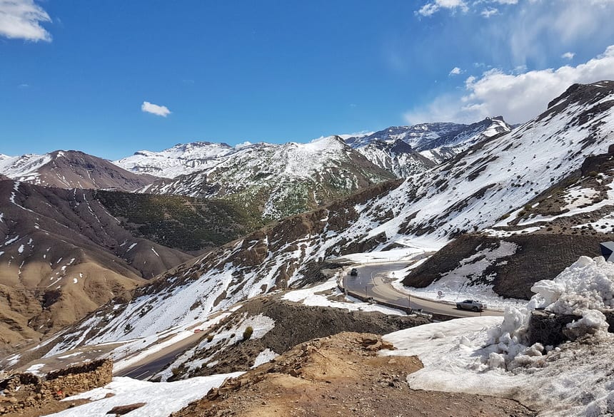 We missed a major dump of snow in the Atlas Mountains by a week