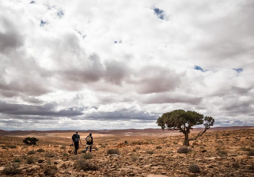 We spend a few hours walking on the plains