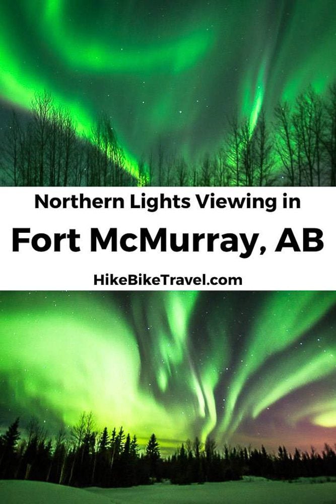 Northern Lights viewing in Fort McMurray, Alberta