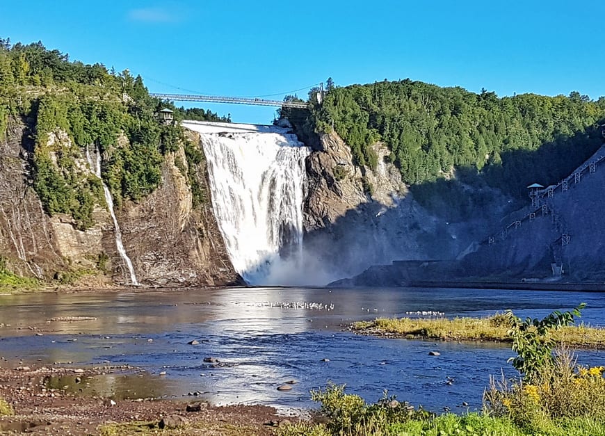 Montmorency Falls just outside of Quebec City