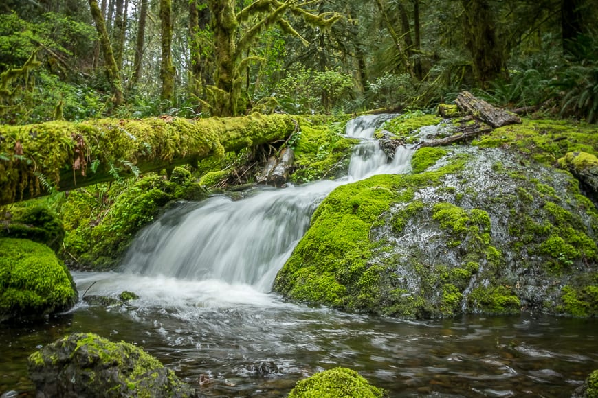 It's a worthwhile side-trip to see this small waterfall