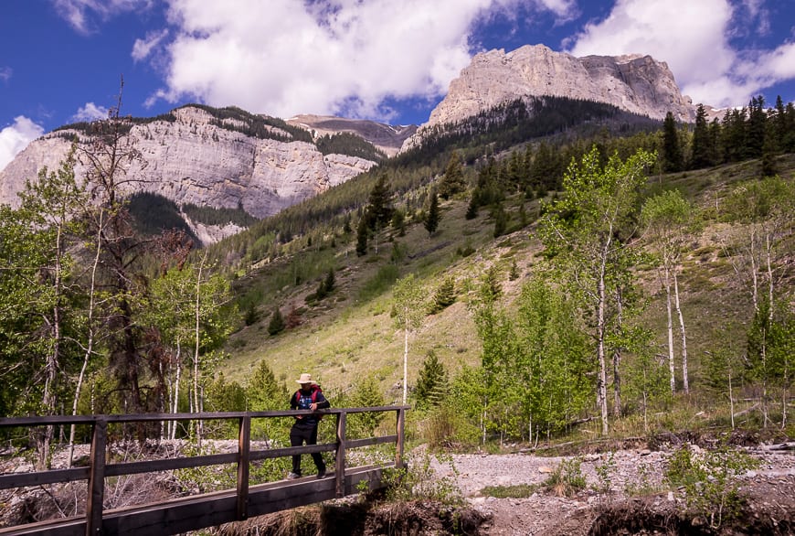  When you reach this bridge you are close to the first campsite