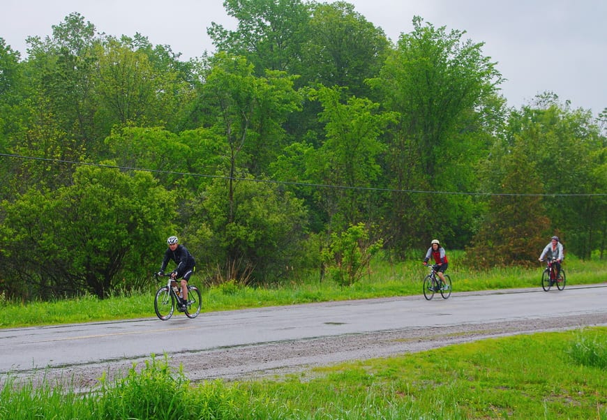 Ride single file to stay safe on the roads