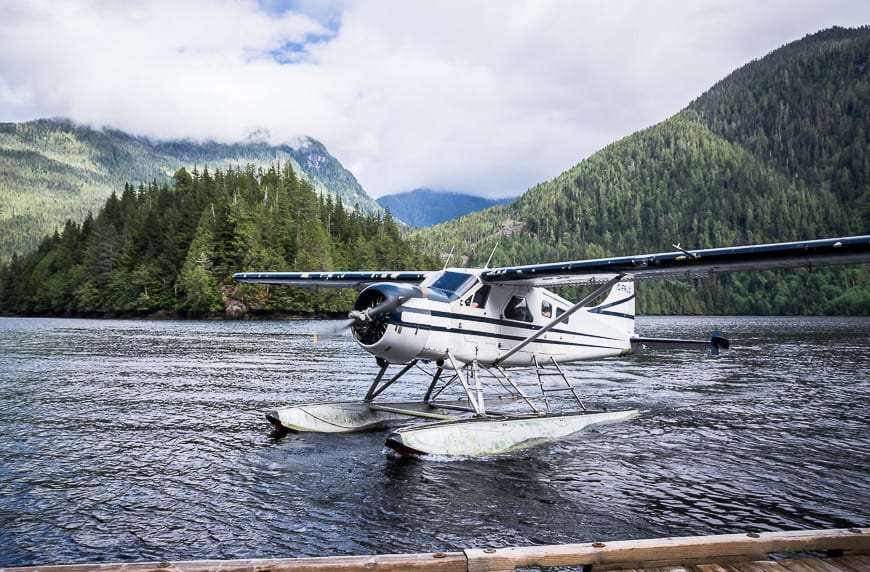  Watching a float plane pull up to the dock