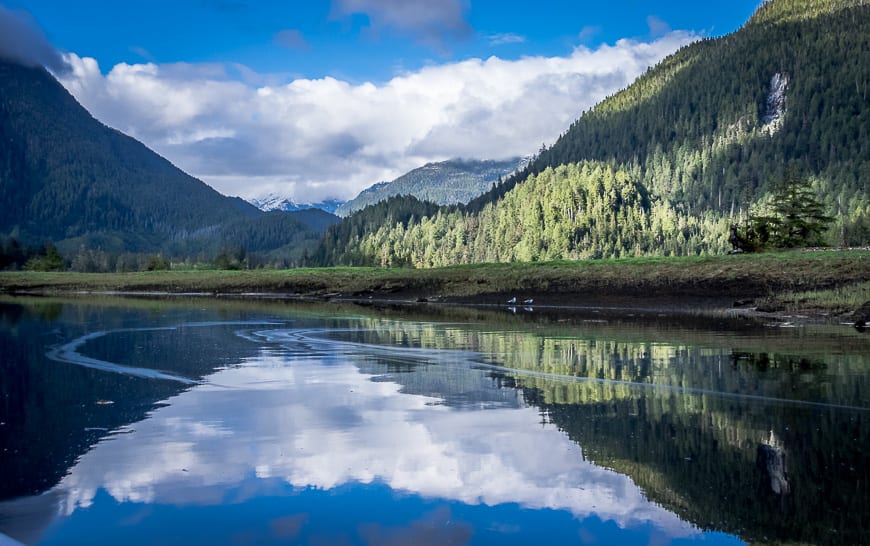 Reflections on calm waters are mesmerizing