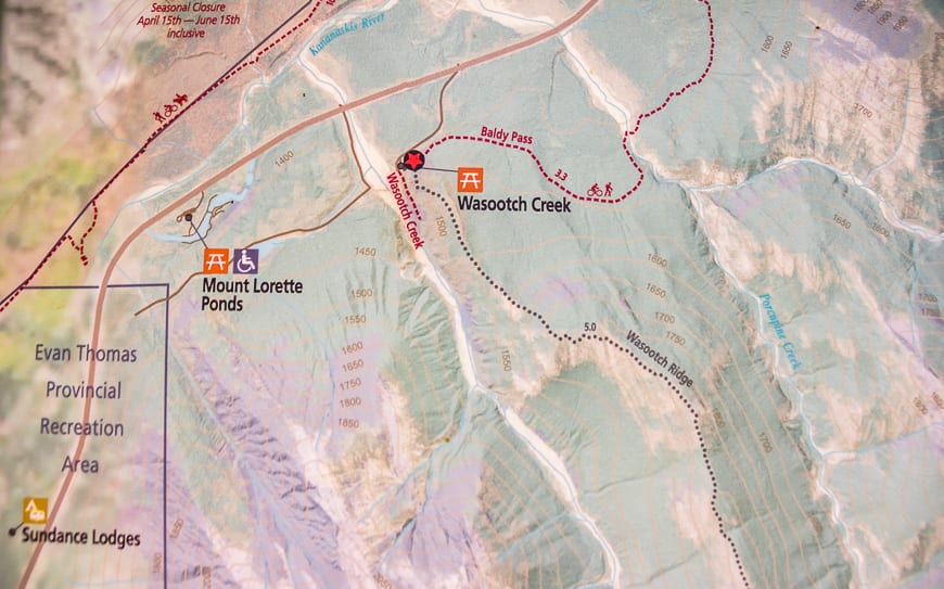 Map of the trail