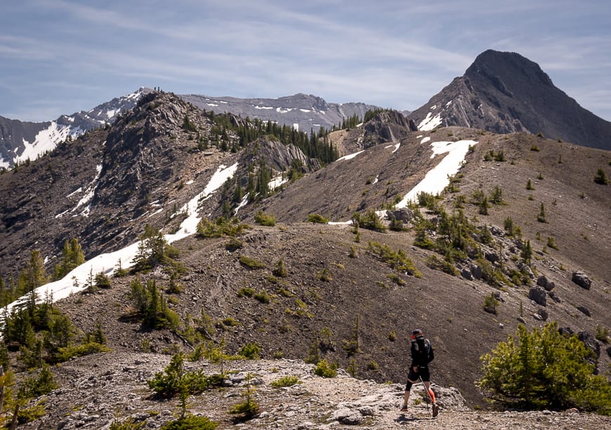 The peak in the back right of the photo is the true summit but few people go this far