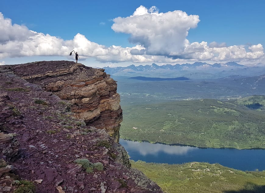 The airy view at the top of Table Mountain