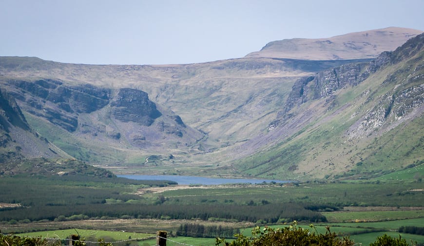 There are a few places with big relief along the Dingle Way