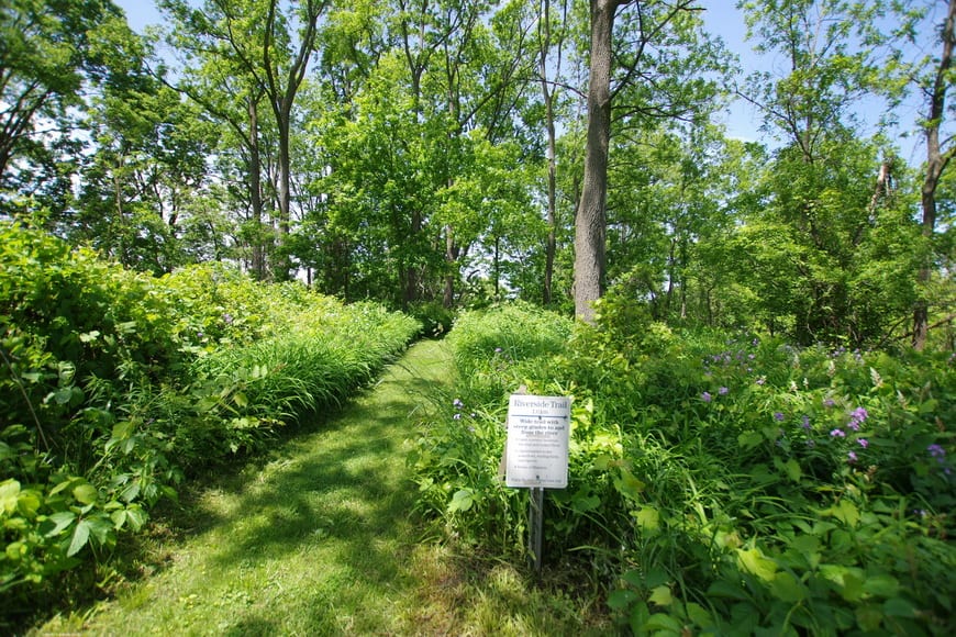 Beautiful walking trails on the grounds of Ruthven Park National Historic Site