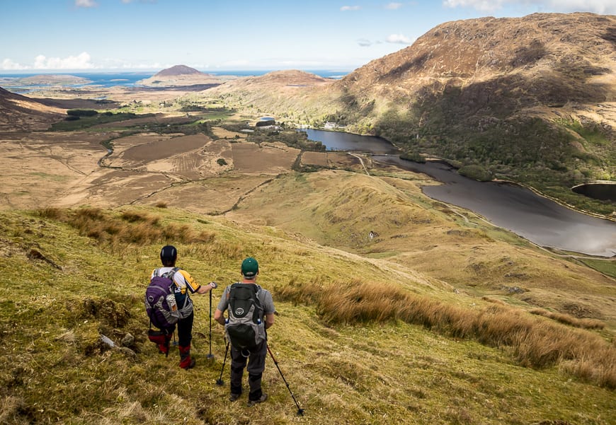 Great views in short order with our start near Kylemore Abbey