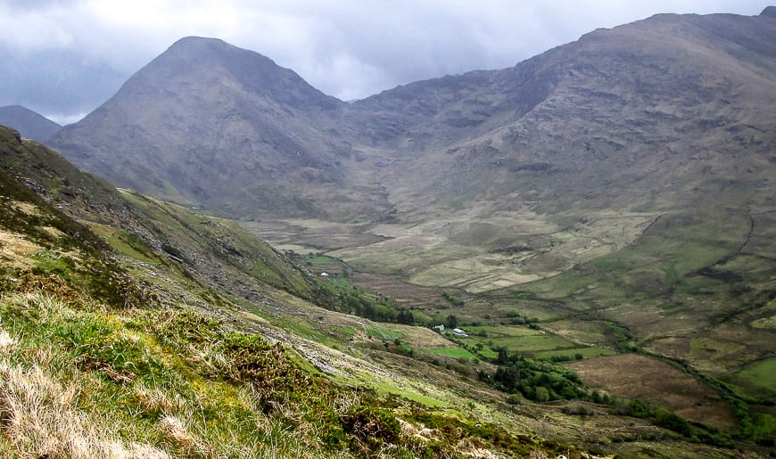 Desolate valleys and pretty mountainscapes on the Black Valley to Glencar section of the Kerry Way
