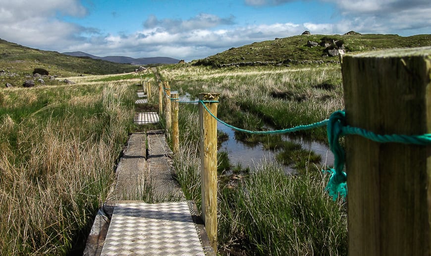 Well-marked trails on the Kerry Way in Ireland