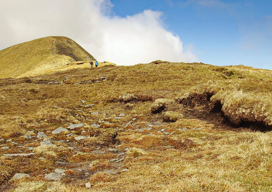 You have to be very careful with your footing on the descent after climbing Mweelrea Mountai