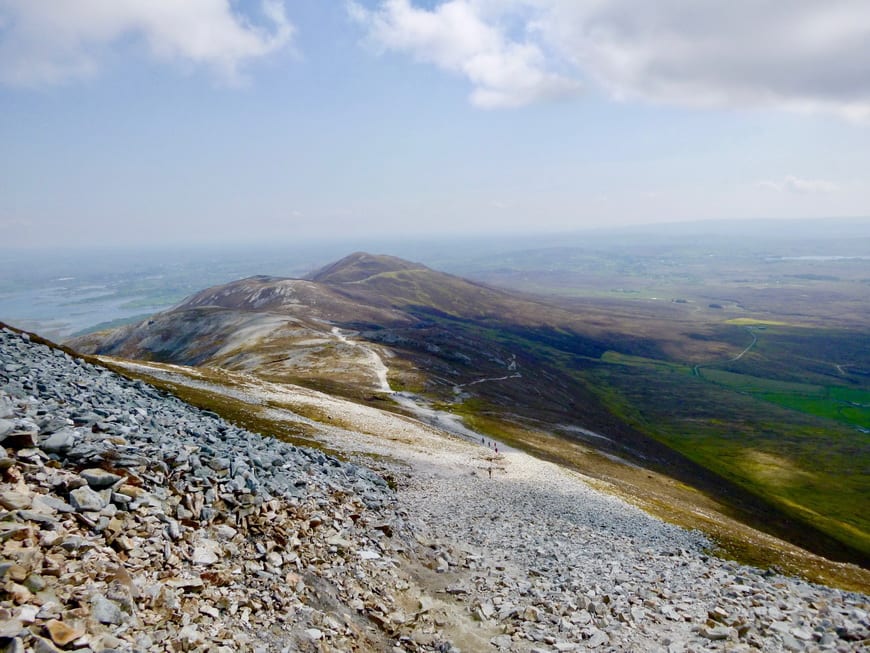 The view part way up Croagh Patrick - Photo credit: Duncan Warner