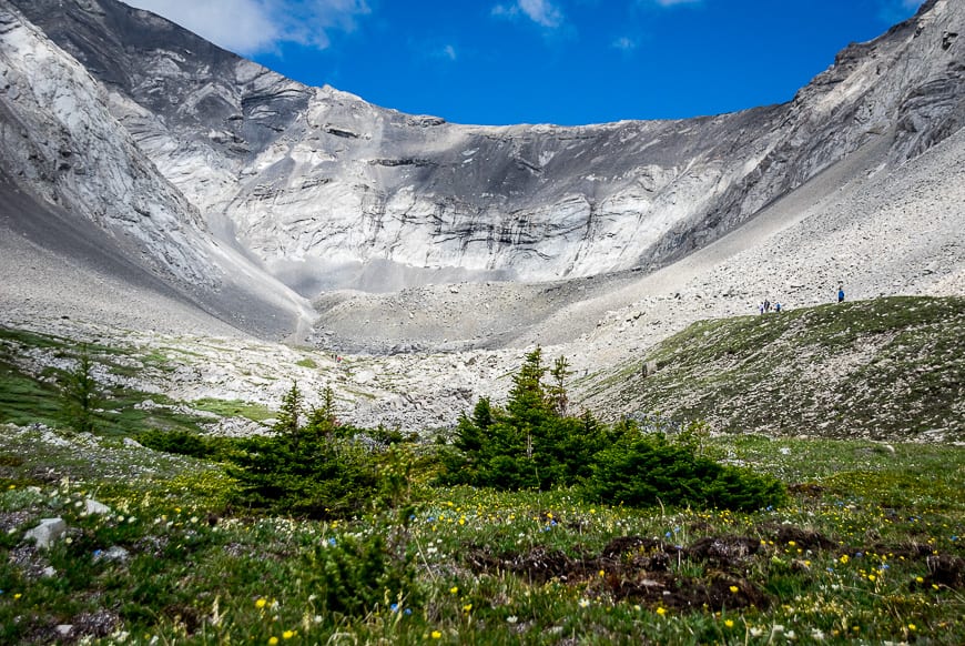 One of the best hikes in Alberta Rockies is Ptarmigan Cirque