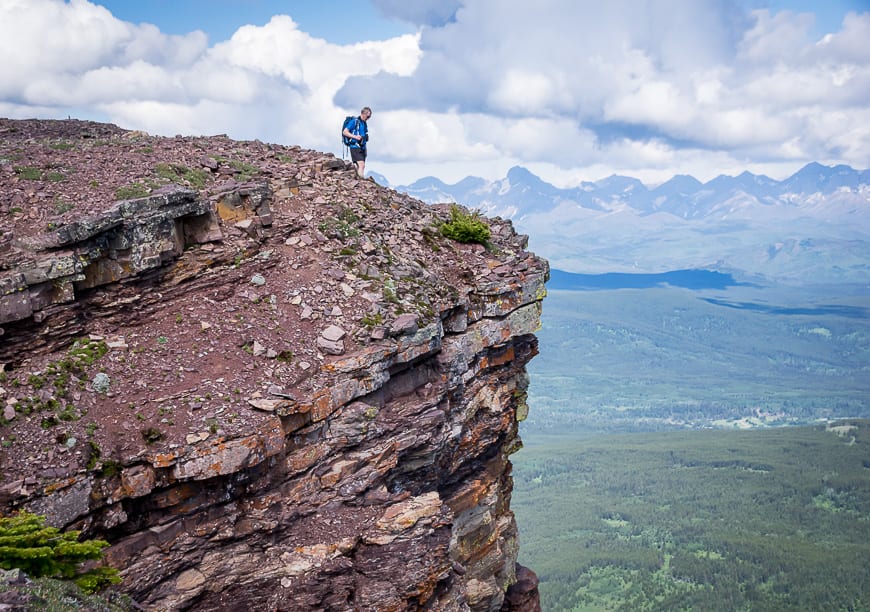 John is making me nervous as he gets close to the edge