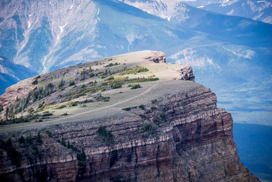  Notice how small the hiker looks on Table Mountain