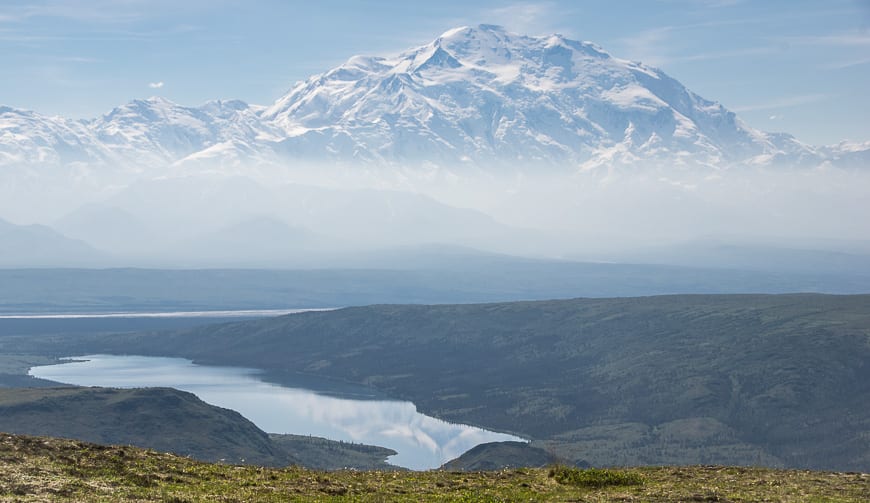 Awe inspiring views are the order of the day when Denali is visible