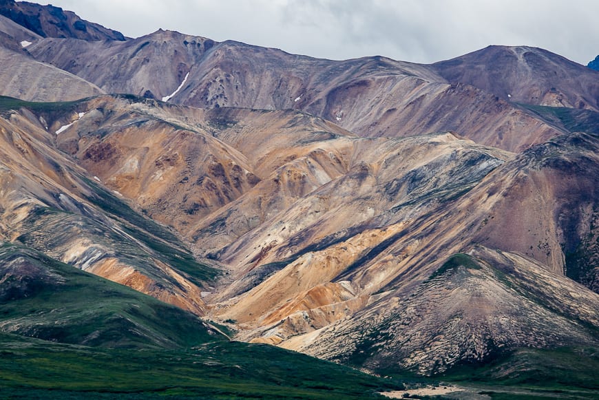 More colourful mountains seen from the Polychrome Lookout