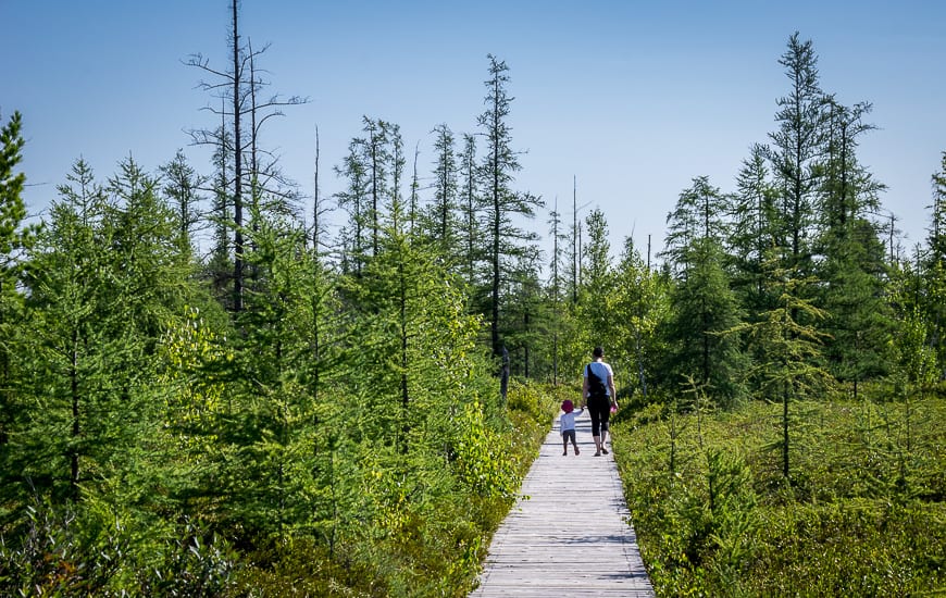 The hike is family-friendly