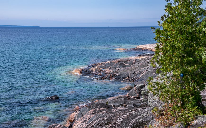  When the sun comes out the coastline looks almost like the Caribbean