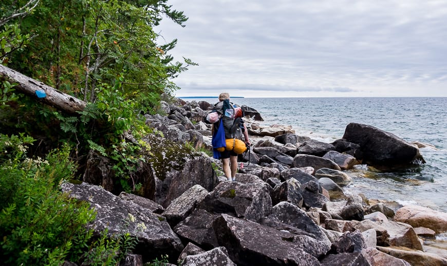 My least favourite type of terrain on the trail